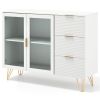 33.5-Inch Versatile Multi-Functional Storage Cabinet, Ideal for Kitchen/Dining Room/Living Room Buffet