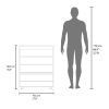 Ubly Shoe Rack, 3 Doors, 4 Shelves, 4 Legs