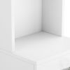 FCH Standing 5 Compartments 1 Drawer 1 Door MDF Barber Cabinet White