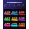 LED Lighted Liquor Bottle Display, 3 Tiers 48 inches, Acrylic Illuminated Home Bar Shelf Display with RF Remote & App Control