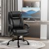 Vinsetto Executive Office Chair Big and Tall 400lbs Wide Seat High Back PU Leather Black