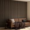 95" x 8" Wood Panels for Wall, 4 Pack Acoustic Panels, Sound Absorbing Slat Wall For Interior Wall Decor, Home, Walnut