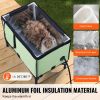 Elevated Heated Cat House, Cuboid Kitty Shelter with Adjustable Temperature and Timer