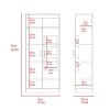 Varese Pantry Cabinet, Double Door,Five Shelves -White