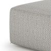 Nate 20 inch Square Pouf in Grey