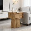 Tea table, small side table with storage drawers, coffee table