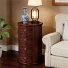 Wooden coffee table, circular side table, sofa table, bedside table