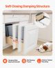 Double 35QTx2 Pullout Waste Container Under Cabinet Kitchen Bin Trash Can
