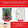 Black Cairn Terrier Christmas Reindeer Porcelain Ornament Christmas Tree Hanging Decorations for Home Christmas Holiday, Rectangle, Gift, Multicolor