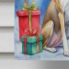 Whippet Christmas Reindeer House Flag Large Porch Sleeve Pole Decorative Outside Yard Banner Artwork Wall Hanging, Polyester, House Size, Multicolor