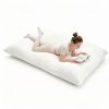 Beige Convertible Corduroy Bean Bag Floor Sofa for Adults, 76.5x55 Inch Sponge Filling Foldable Floor Mattress Guest Bed