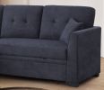Sectional Sofa Bed, Dark Blue