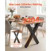 Table Legs, 29.5" H x 23.6" W Steel Furniture Legs, Modular Design, Easy Assembly, 2204 lbs Max Load Heavy Duty, for Home Office Desk