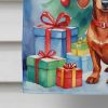 Dachshund Christmas Reindeer House Flag Large Porch Sleeve Pole Decorative Outside Yard Banner Artwork Wall Hanging, Polyester, House Size, Multicolor