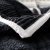 SOGA 2X Black Throw Blanket & Bed Sofa Comforter