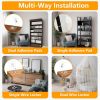 No Drill Metal Furniture Anchors (10 Packs) for Baby Proofing, 14" Adhesive Anti-Tip Furniture Wall Safety Straps for Child