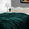 SOGA 2X Dark Green Throw Blanket Warm & Bed Sofa Comforter