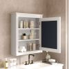 24'' x 27'' Wall Mounted Bathroom Storage Cabinet with Mirror, Medicine Cabinet with Height Adjustable Shelf, Over the Toilet Space Saver Cabinet