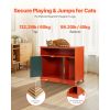 Cat Litter Box Enclosure, 31 in Hidden Litter Box Cabinet with Shelf & Storage, Modern Style Indoor Cat Washroom