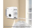 SOGA 2X 160mm Wall-Mounted Clothes Line Dry Rack Hanger White