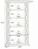 Metal And Wooden Bookcase 70.87 Inch Bookshelf for Home Office Organization Rustproof And Sturdy Storage Solution