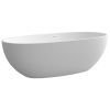 71" solid surface soaking bathtub
