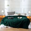 SOGA 2X Dark Green Throw Blanket Warm & Bed Sofa Comforter