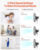 18" Industrial Pedestal Fan 3-Speed Oscillating Fan with Adjustable Height