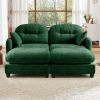 Cloud Sectional Couches,Premium Chenille Fabric Paired With Soft Throw Pillows