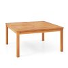 35.5 Inches Patio Solid Acacia Wood Coffee Table Side Table