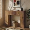 Rustic Sofa Console Table with Drawer 39 Inch Entryway Table Foyer Table Wood Living Room Decorative Storage Table