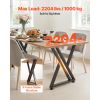 Table Legs, 29.1" H x 24" W Steel Furniture Legs, 2204 lbs Max Load Heavy Duty, Easy Installation, Sturdy & Stable for Home Office Desk DIY