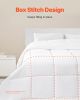 Comforter Duvet Insert 88 x 88 in Queen Size Down Alternative Comforter 4 Tabs