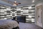 Thermo-treated 1/4 in. x 5 in. x 4 ft. Black/White/Whitewash Mixed Colors Wood Wall Planks 30 Sq. Ft. per Pack