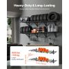 2-Tier Heavy Duty Wall Garage Shelving, 4 Pack 2 x 3 ft Steel Wall Mounted Shelving Unit