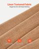 Natural Linen Curtains 52 x 84 inch 2 Panels Set Grommet Light Filtering Thick