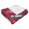WB / Friends, Christmas Pattern, Silk Touch Throw Blanket, 50"x60"