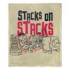 WB / FLINSTONES, STACKS ON STACKS, Silk Touch Throw Blanket, 50"x60"