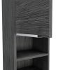 DEPOT E-SHOP Savona Medicine Single Door Cabinet, Two External Shelves, Two Interior Shelves, Smokey Oak