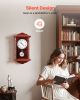 Grandfather Clock Vintage Pendulum Wall Clock 18 in with Quartz Movement