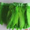 Green Goose Feathers Trim Fringe DIY Dress Sewing Craft Feather Clothing Costumes Party Decoration,2 Yards