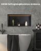 Shower Niche 13'x25'x4"Recessed Shelf With LED Strip Stainless Steel