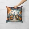 Day of the Dead Spooky Halloween Throw Pillow Machine Washable, Indoor Outdoor Decorative Pillow for Couch, Bed or Patio, 18Hx18W