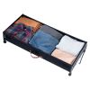 Under Bed Storage with Wheels, 36.0 x 18.1 x 7.3 inch, Underbed Containers with Clear Lid, Underbed Shoe Organizer