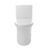 1.1/1.6 GPF Elongated Comfort Height Floor Mounted One-Piece Toilet, CUPC Certified, WaterSense Cetified, Ceramic, White Color, Soft Close Seat T039WT