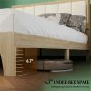 Bed frame with headboard, platform bed frame