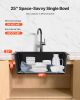 25 inch Granite Kitchen Sink Top Mount Single Bowl Drop-In Basin for RV Bar