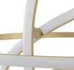 Finesse Decor Oxford LED Adjustable Chandelier, Chrome, Gold