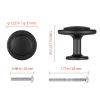 Cabinet Knobs, 30 Pack, 1.22 Inch Black Zinc Alloy Drawer Pulls & Door Handles, Mushroom Kitchen Solid Knobs Dresser Handles