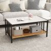2 Tier Coffee Table with Sintered Stone Tabletop